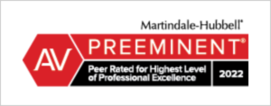 Martindale-Hubble peer rated award