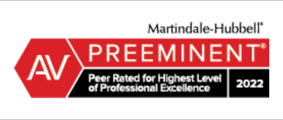Martindale-Hubble peer rated award